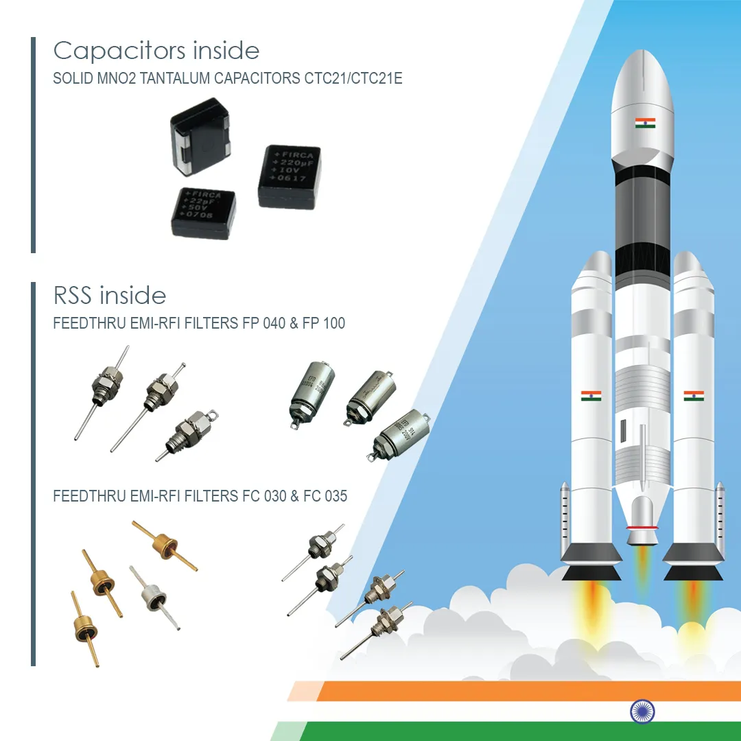 Chandrayaan 3 exxelia capacitors